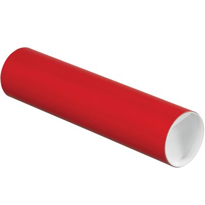 Red Tubes with Caps (24/Case)