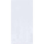 A plain white towel with a subtle texture is showcased on a light gray background, echoing the simplicity of MH-USA 10 x 16 - 1 Mil Flat Poly Bags (1000/Case). The towels neatly folded edges accentuate its soft, clean look.