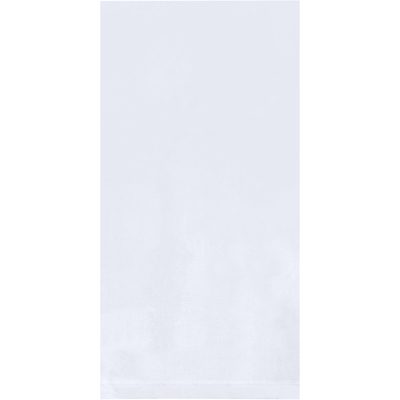 PB2361.jpg A plain white towel with a subtle texture, similar to the smooth finish of MH-USA 15 x 30 - 1 Mil Flat Poly Bags (1000/Case), hangs vertically against a light background.