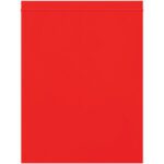 A plain, solid red rectangular panel with a darker top band resembles MH-USA 8 x 10 - 2 Mil Red Reclosable Poly Bags, sharing its simple, unadorned design.