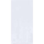 A luxurious, white rectangular bath towel with a gentle sheen and plush, absorbent texture, reminiscent of the elegance and functionality found in MH-USAs packaging of 4 x 12 - 1.5 Mil Flat Poly Bags (1000/Case).