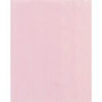 A smooth, plain pale pink rectangular sheet resembles MH-USAs 30 x 36 - 4 Mil Anti-Static Flat Poly Bags (100/Case), offering elegance and functionality.