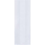 A plain white vertical rectangular panel with a slightly translucent texture resembles MH-USAs 3 1/2 x 2 x 7 1/2 – 1.5 Mil Gusseted Polypropylene Bags, sold in cases of 2000.