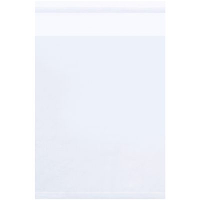 PBR126.jpg The MH-USA 8 x 8 - 1.5 Mil resealable polypropylene bags are transparent with a white labeling strip at the top, sold in cases of 1000, ideal for organizing and storing items while accentuating clarity and functionality against light backgrounds.