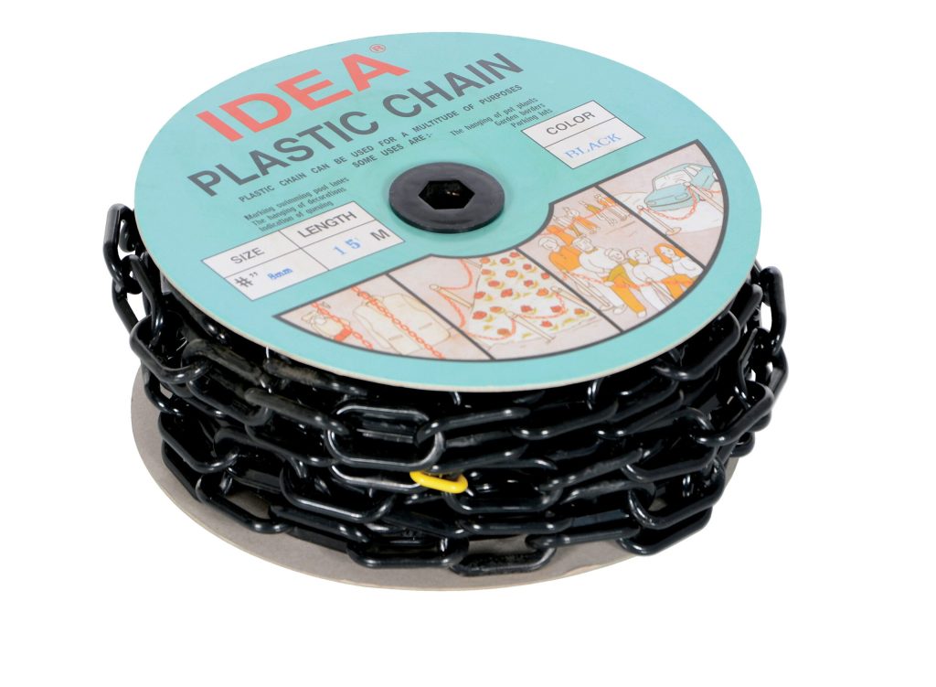 Black Plastic Chain Barricade