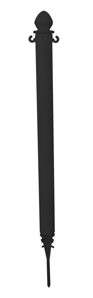 Black Barricade Ground Stake