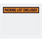The MH-USA 4 1/2 x 5 1/2 envelope with an orange and black Packing List Enclosed label is essential for packing. Available in cases of 1000.