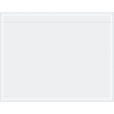 PL21.jpg The MH-USA 7 x 5 1/2 Clear Face document envelopes feature a clear rectangular glass panel with beveled edges, ideal for showcasing documents due to its transparency and subtle edge reflections. Sold as a case of 1000.