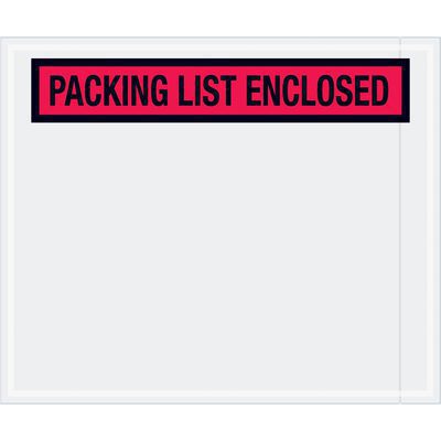 PL435.jpg The MH-USA 10 X 12 Red Packing List Enclosed Envelopes (500/Case) feature clear fronts and bold red and black text to display contents and protect your packing list, ideal for secure shipping.