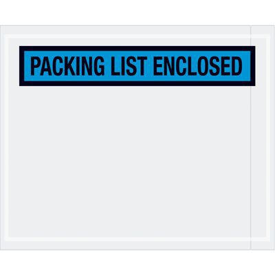 PL454.jpg The MH-USA 4 1/2 x 5 1/2 envelopes are clear plastic pouches featuring a bold blue Packing List Enclosed label, perfect for package use. Sold in cases of 1000, they efficiently meet shipping needs.
