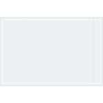 A blank whiteboard with a faint border and a slightly reflective surface mirrors the pristine clarity of MH-USAs Clear Face Document Envelopes.
