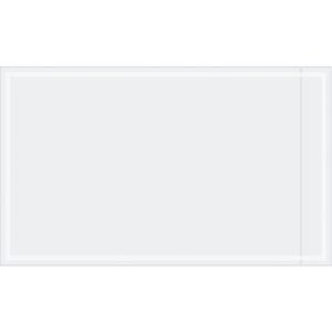 A blank, light gray rectangle with a faint border on white resembles a placeholder, akin to an MH-USA 4 1/2 x 7 1/2 Clear Face Document Envelope (1000/Case), offering versatile space for organizing or displaying items.