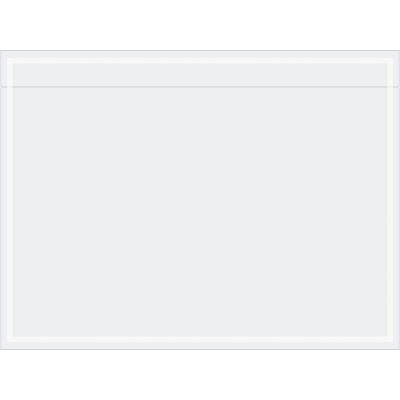 PL521.jpg Similar to MH-USA 4 x 3 Clear Face Document Envelopes (1000/Case), this is a transparent, resealable plastic bag with a white labeling strip at the top, shown empty against a plain white background.