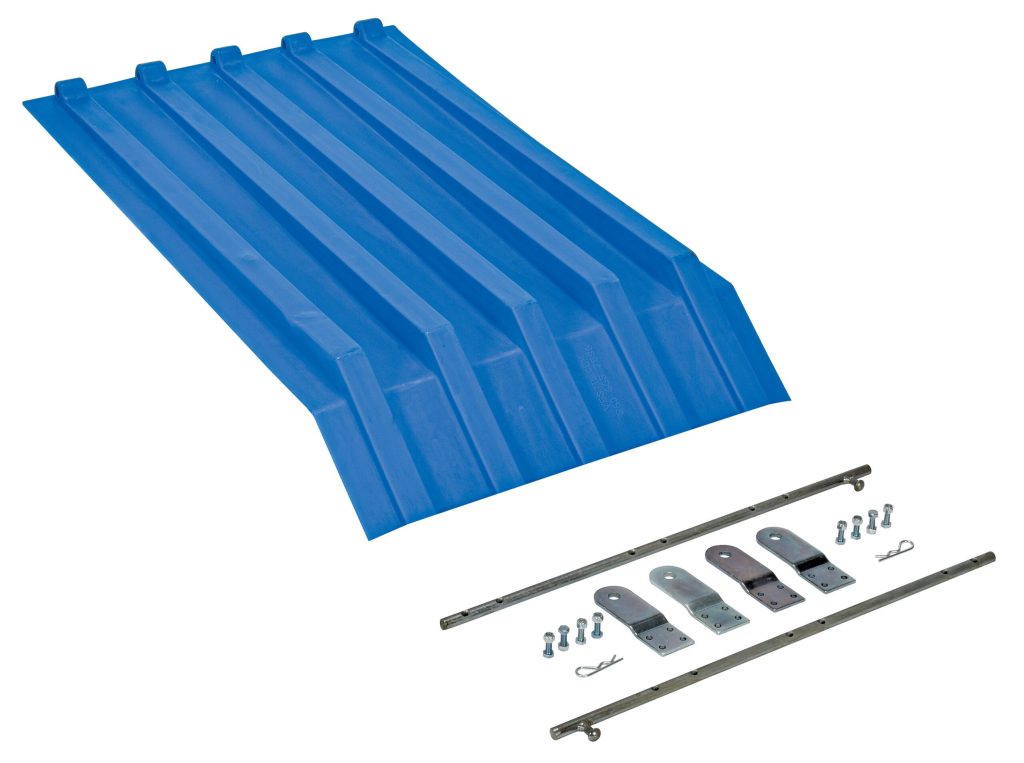 Blue Poly Lid Size 0.25 Style H Hopper