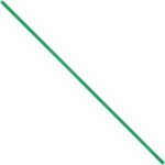 A single long green straw, reminiscent of the MH-USA Green Plastic Twist Ties (2000/Case), is positioned diagonally against a white background.
