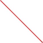 A single straight red straw, resembling the MH-USA 12 x 5/32 Red Plastic Twist Ties (2000/Case), is placed diagonally on a plain white background.
