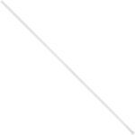 A sleek white diagonal rod with a smooth finish against a plain background, evoking the simplicity and elegance of MH-USA 12 x 5/32 White Plastic Twist Ties (2000/Case).