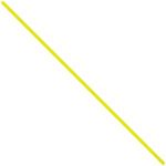 A thin, straight yellow line, similar to MH-USA 5 x 5/32 Yellow Plastic Twist Ties (2000/Case), runs diagonally from the bottom left to the top right on a white background.