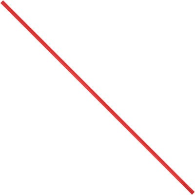 PLT8R.jpg A slender red straw is placed diagonally on a plain white background, echoing the vibrant color of MH-USA Red Plastic Twist Ties.