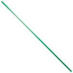 A slender, metallic green stick set diagonally on a white background resembles the MH-USA 8 x 5/32 Metallic Green Twist Ties (2000/Case).