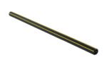 A 1-1/2 In. diameter black rod, similar to the Vestil Rubber Corner Guards 5/8 In. Channel, has two yellow stripes and a cross-shaped pattern on its open end, set against a plain white background.