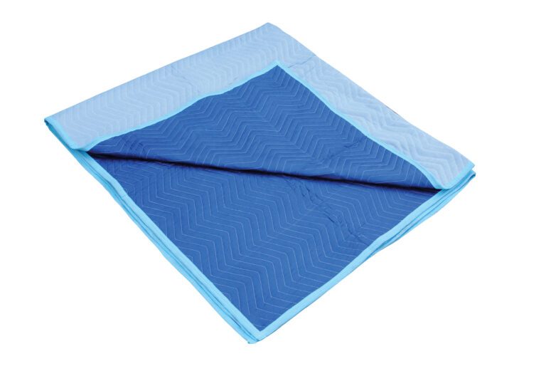 QPC-7280-UP-12PK_A.jpg The Vestil All Weather Moving Pads Polyester 12 Pack includes quilted zigzag-patterned shades of blue, designed for durability.