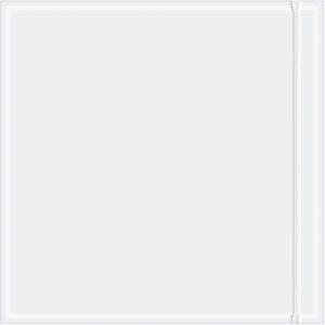 The album covers minimalistic design mirrors the simplicity of MH-USA 6 x 6 Resealable Clear Face Document Envelopes (1000/Case), highlighting a light gray square with a thin vertical line on the right amid a darker gray backdrop, achieving understated elegance with no text or graphics.