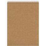 The 20 x 27 Kraft Self-Seal Stayflats Plus® Mailers (50/Case) are perfect for mailing or storage, with a smooth brown kraft paper design and a central seam. Each mailer features a convenient self-seal flap for secure closing.