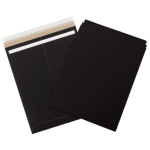 Black Self-Seal Flat Mailers