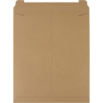 RM27.jpg The 22 x 27 Kraft Stayflats® Mailers (50/Case) feature reinforced flaps and sturdy edges, making them ideal for securely mailing large documents or items.