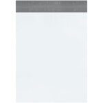 A white sheet with a gray header and footer, reminiscent of the clean lines found in the MH-USA 19 x 24 Returnable Poly Mailer (100/Case), features faint, illegible gray text in the header to enhance its minimalistic look.