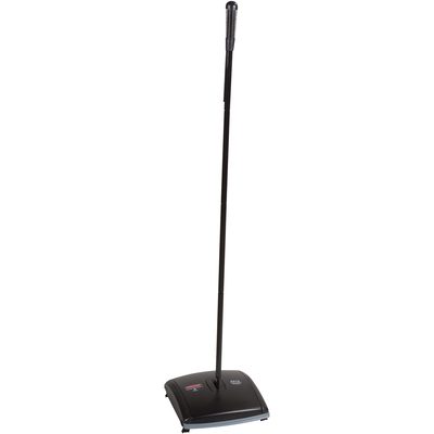 RUB256.jpg The Rubbermaid® Dual-Action Bristle Sweeper is a black manual carpet sweeper with a long handle and wide base, designed for easy, electricity-free cleaning of floors and carpets.