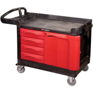 Rubbermaid Trademaster Cart with Cabinet