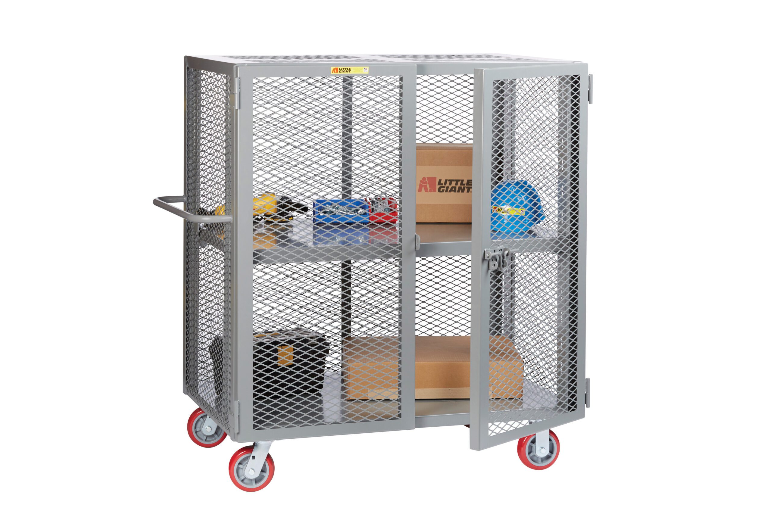 Little Giant Heavy-Duty Mobile Storage Locker with Handle - LG-SC-2460-6PY-1H