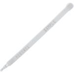 The MH-USA 7 1/2 white plastic truck seal is ideal for securing cargo, featuring a SAMPLE mark, number 002401, grooved texture, and a reliable lock. Sold in cases of 100 units.