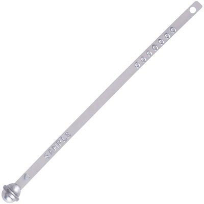 SE1040S.jpg The MH-USA Metal Globe Truck Seals - Silver (200/Case) feature a sturdy silver strip with a round locking mechanism, embossed numbers, and the word SAMPLE for secure applications. Each case contains 200 seals to meet your needs.