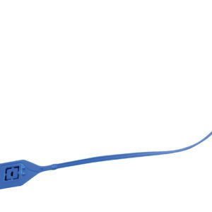 The Vestil Blue Polypropylene Security Seal 15 In features a thin 15-inch tail and is labeled with SEAL and 0211167, offering a dependable solution for your security needs.