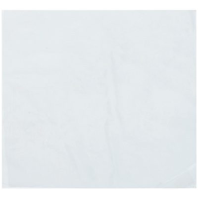 SHB0606.jpg A plain white paper napkin with a slightly wrinkled surface rests against a white background, embodying the simplicity of MH-USA 6 x 6 - 80 Gauge Shrink Bags (500/Case), understated yet reliable.