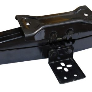 The Vestil Scissor Jack 7500 Lb 29 In Lift Range, set against a white background, features a robust design with a sturdy base plate, screw mechanism, and diamond-shaped metal arms for securely lifting vehicles.
