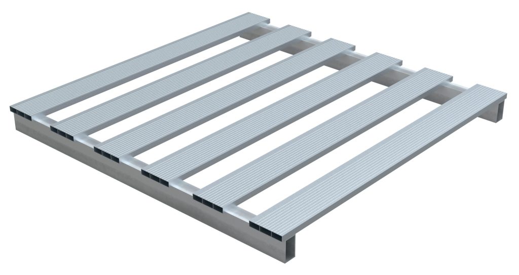 Aluminum Skid 48X48 4000# Capacity