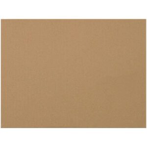 A plain rectangle of brown construction paper, similar to MH-USA 11 7/8 x 15 7/8 Corrugated Layer Pads (100/Bundle), showcases a soft texture. The consistent color fills the image with a subtle yet sturdy feel.