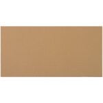 Rectangular corkboard with a plain, brown surface similar to MH-USA 11 7/8 x 23 7/8 Corrugated Layer Pads (50/Bundle), set against a white background.