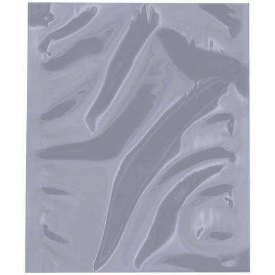 STC510.jpg A shiny, silver, textured surface appears, much like MH-USA 4 x 6 Unprinted Open End Static Shielding Bags (100/Case), with irregular wavy lines and ridges that create a dynamic light-reflecting pattern.