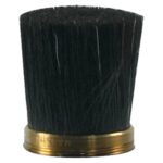 Close-up of an MH-USA K-1 Replacement Brush Tip showcases a round, dense design with black bristles and a gold base against a plain white background.