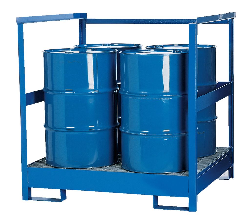 Transport Drum Pallet W/Siderail 2400 Lb