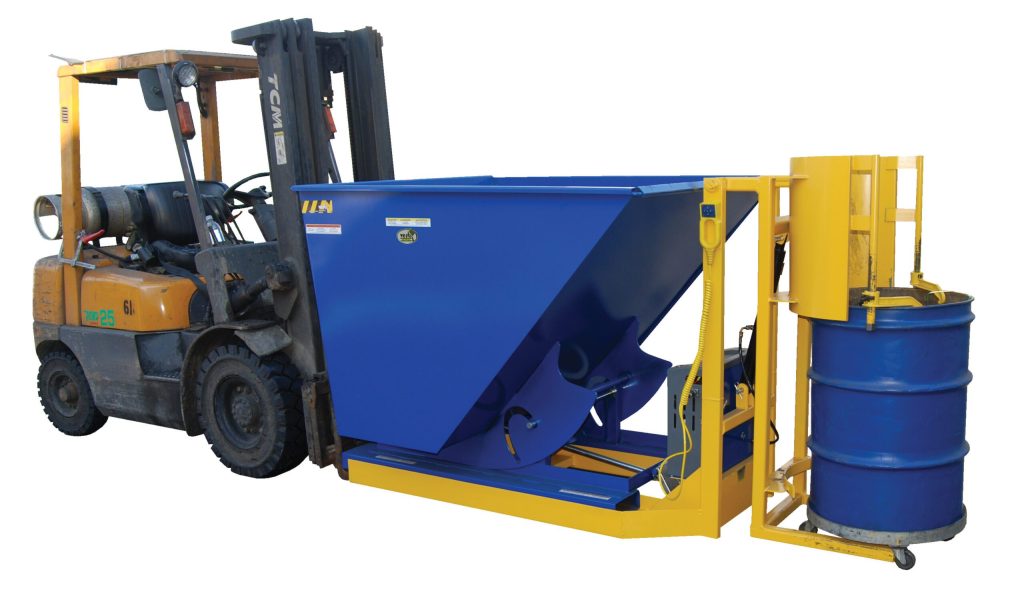 Drum Dumper Battery Powered 400 Lb Cap