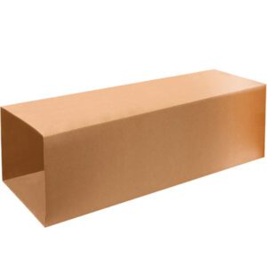 The product image shows a long, rectangular MH-USA 16 x 16 x 40 telescoping inner box in brown with clean edges against a white background. Each bundle contains 10 boxes.