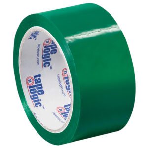 This 2 x 55 yds. glossy green Tape Logic® Carton Sealing Tape, featuring tape logic inside, comes in a convenient 36/Case package.