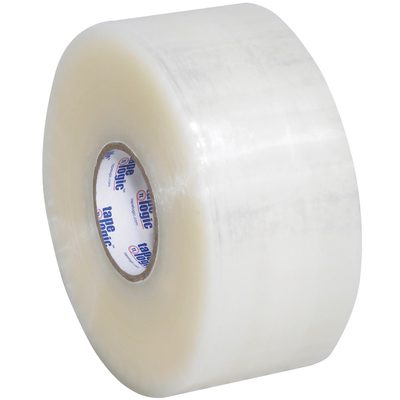 T9022400.jpg The 2 x 220 yds. Clear Tape Logic® Long Yardage Tape offers a glossy reflective finish and visible cardboard core, sold in a case of 36 rolls, ideal for all packing needs.