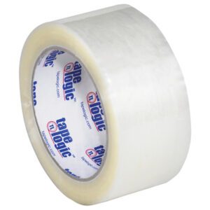 The 2 x 110 yds. Clear Tape Logic® Lbs900 Economy Tape features Tape Logic branding in blue and red on the cardboard core, ensuring a reliable seal. Each case contains 36 rolls.